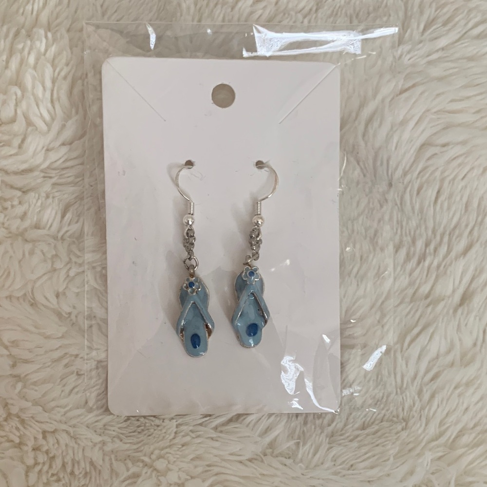 Blue Flip-Flop Earrings!!!